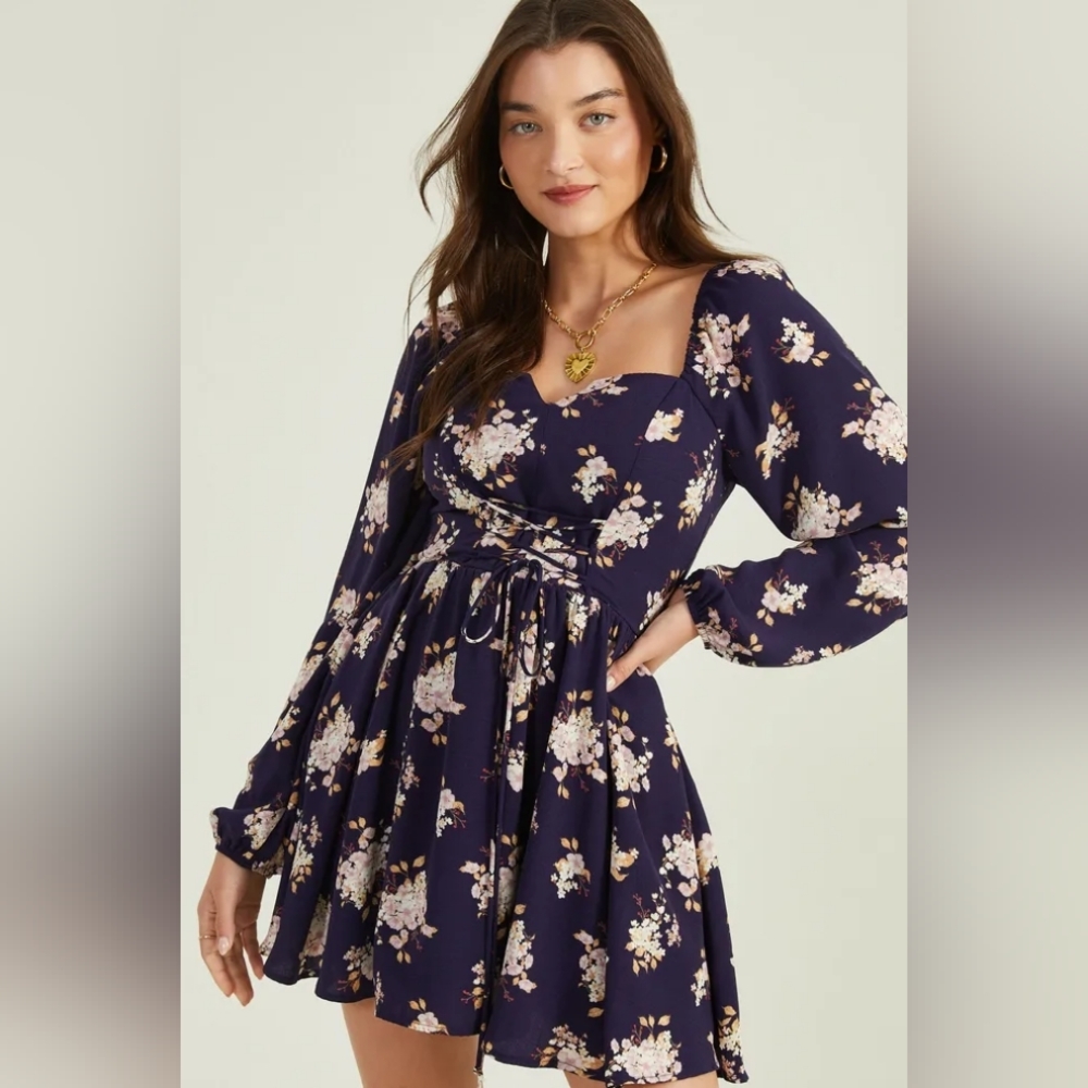 Jasper Tie Front Dress From Altar'd State NWT